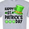 thumbnail image 4 of Inktastic Happy St. Patrick's Day Green Hat and Clovers T-Shirt, 4 of 5