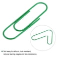 thumbnail image 4 of Uxcell Paper Clips 3.9 Inch Vinyl Coated for Office Home Green Count 20, 4 of 6