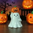 thumbnail image 3 of Cute White Soft Ghost Figurines as Desktop Ornaments, Mini Spooky Statue Decorations for Home Bedrooms, Living Rooms, Wall Shelves and Various Halloween Party Tabletop Layouts, White4, 3 of 4