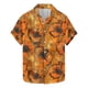 thumbnail image 1 of Camisas de Verano de los Hombres Impresión Floral de Manga Corta Camisa de Solapa de Poliéster, Camisa Casual para Compras de Ocio Y Vacaciones, 1 of 5