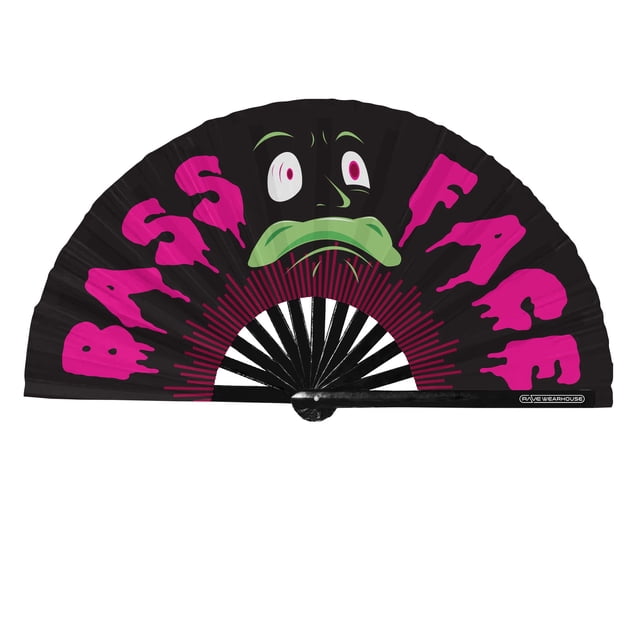 Ventilador portátil Rave Wearhouse Rave Fan Rave Fan, plegable, de bambú