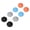 Black & Gray & Blue & Orange, variant on PlayVital Thumb Grips for Nintendo Switch 2, Silicone Comfort Joystick Caps for Joycon 2(4-Pack) - Black
