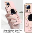 thumbnail image 3 of Compatible with Xiaomi 13 Lite Case for Women, Ultra Soft Xiaomi 13 Lite Phone Case Silicone TPU Plating Cute Astronaut Pattern Cases with Stand Cover (Pink), 3 of 14