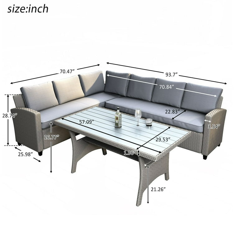 Merax discount outdoor sectional