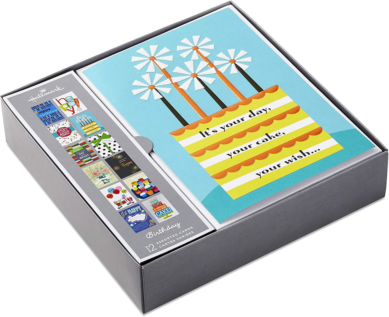 Assorted Birthday Greeting Cards (12 and Envelopes)