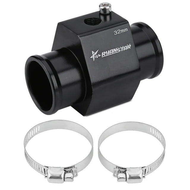 Herwey Temperature Sensor Adapter, Car Water Temp Temperature Joint Pipe Hose Sensor Gauge Adapter, Water Temp Joint Pipe