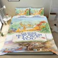 thumbnail image 1 of Adivina Cuánto Te Quiero Conjunto de sábanas temático, trío de piezas, cómodo y amigable con la piel, diseño único, regalo de decoración para el hogar para familiares, amigos y fans, 90 cm * 190 cm, 1 of 6