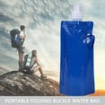 thumbnail image 5 of Yucurem 480ML Collapsible Water Bottle Canteen Foldable Water Bottle for Travel Mountaineering Essential (Blue), 5 of 8