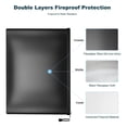 thumbnail image 1 of Maoww Waterproof Document Pouch Portable Fireproof money pouch for Contract Large, 1 of 9