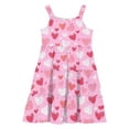 thumbnail image 4 of XUNKUSGA Toddler Girl Summer Dresses Casual Sleeveless Button Down Beach Dresses Graphic/Tie Dye Sundresses Swing Flowy Tiered Midi Sundress with Pockets 2-12 Years, 4 of 6