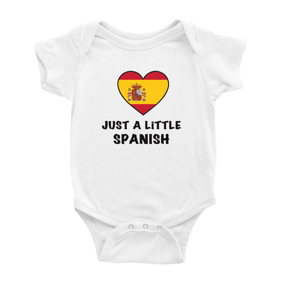 Just A Little Spanish Cute Baby Clothing Bodysuits For Boy Girl