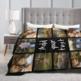 AISENIN 60*80Inch Custom Blanket with 10 Photos Collage Text Customized Picture Throw Blanket