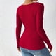 thumbnail image 4 of Tops básicos para mujer,Camiseta de verano de manga larga con cuello redondo para mujer, informal, cómoda, elástica, corte regular, ideal para el hogar y el trabajo, sopatenor, 4 of 8