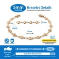 thumbnail image 3 of MedicEngraved Rose Gold Stainless Steel Custom Medical Alert Bracelet - 5mm Heart Link, 3 of 7