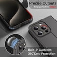 thumbnail image 5 of JETech Wallet Case for iPhone 15 Pro Max 6.7-Inch, Shockproof PU Leather Magnetic Flip Cover with Card Holder, Stand Feature and Full Camera Protection (Natural Titanium), 5 of 6