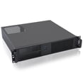 thumbnail image 1 of Chasis Micro ATX de 2U para montaje en rack, RackChoice, 2 x 5.25 con fuente de alimentación, 1 of 7