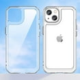thumbnail image 6 of Case for iPhone 14 Plus Case Slim Dropproof [Defend from Drop/Scratch/Slip/Fingerprint] Clear Acrylic Hard Back Soft TPU Bumper Hybrid Phone Cover for iPhone 14 Plus-Crystal Clear, 6 of 14