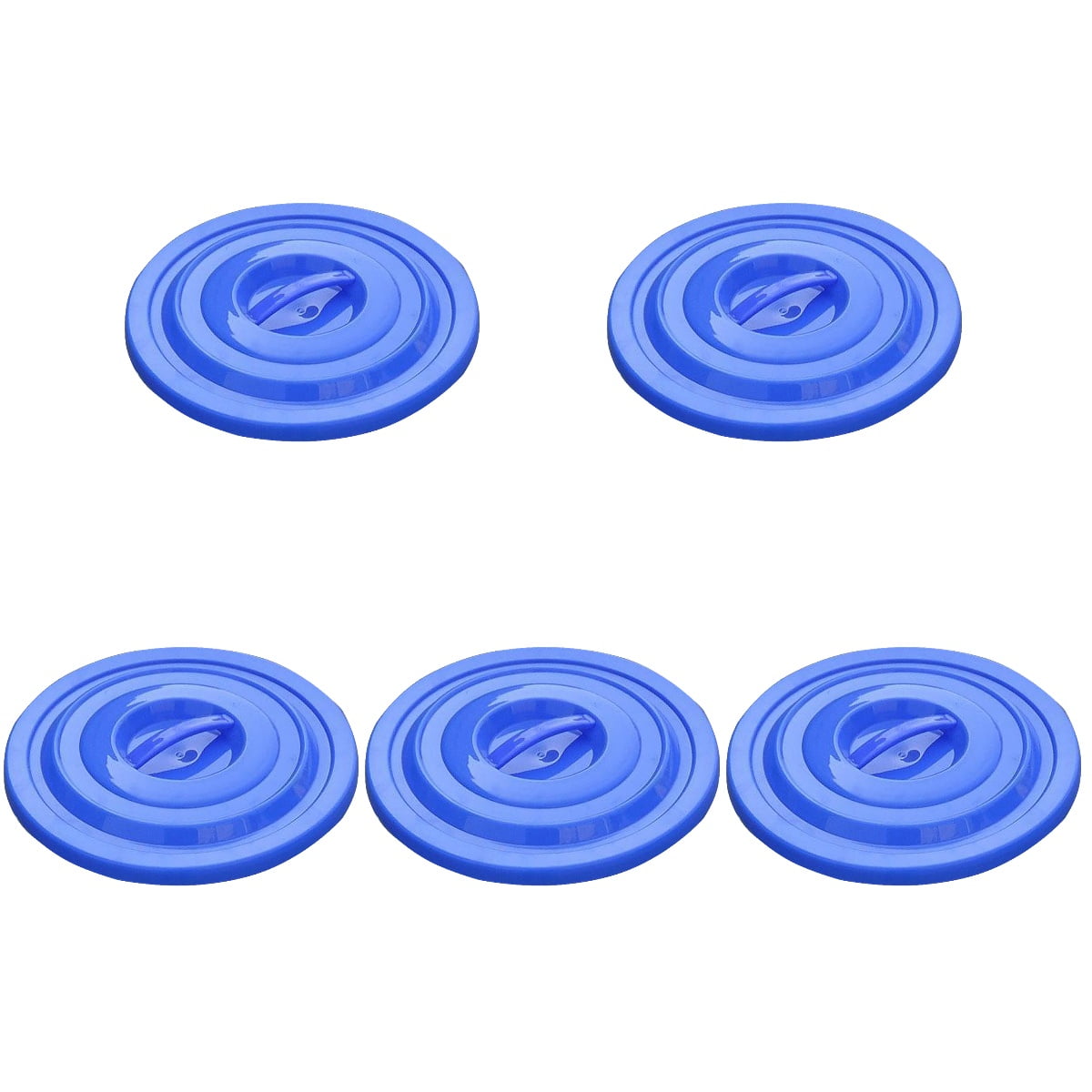 Homemaxs 5pcs Trash Can Replacement Lid Plastic Large Sanitation Waste Bin Protector Protective