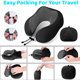 thumbnail image 4 of Almohada de viaje de espuma viscoelástica, diseño ergonómico para una comodidad y un soporte inigualables, cuerda ajustable para almohada de vuelo para un ajuste personalizado, portátil y liviana, 4 of 6