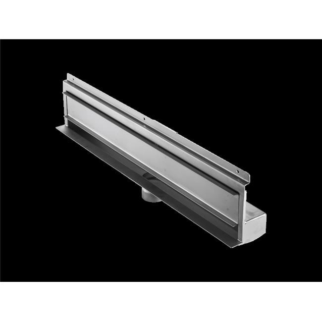 Drains Unlimited DUWRS31BSS 31 in. Flanged Wall Recessed Linear