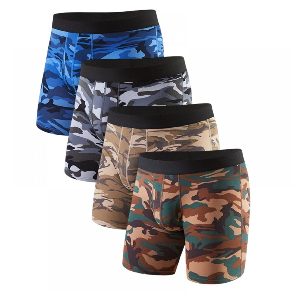 4 Pack Men's Performance Boxer Briefs Sports Underwear