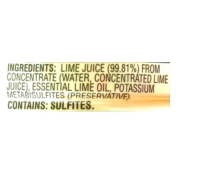 Sicilian Lime Juice with Essential Lime Oil in Squeeze Bottles, Six (6) Bottles 6.76 Fl.Oz. (200mL.)