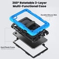 thumbnail image 3 of Funda para Samsung Galaxy Tab A11 de 8,7 pulgadas (2025) y Galaxy Tab A9 de 8,7 pulgadas (2023), resistente, a prueba de golpes, con soporte giratorio de 360° y correa de mano/bandolera, 3 of 9