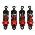 thumbnail image 2 of Amortiguador de metal de 4 piezas de 64 mm con soporte de choque para piezas de actualización de coche WPL RC Rojo, 2 of 10