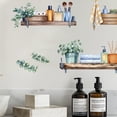 thumbnail image 3 of Towel Shelf Wall Stickers Bathroom Restroom Toilet Art Home Decoration Removable Peel and Stick Wall Stickers for Bedroom Restroom Toilet Decor 90x39cm Colorful, 3 of 7