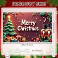 thumbnail image 6 of Red Theme Christmas Banner Christmas Tree Design Merry Christmas Banner Nutcracker Decor Gold Star Xmas Banner for Christmas Party Holiday Decoration Indoor Celebration, 6 of 9