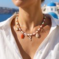 thumbnail image 3 of NICKSUN Boho Beach Seashell Imitation Pearl Layered Necklaces Collection, Multi-Style Ocean Starfish Seahorse Charm Beaded Chokers, Summer Tropical Vacation Dopamine Statement Jewelry, 3 of 8