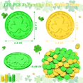 thumbnail image 2 of Monedas de trébol para el Día de San Patricio de Decorations FULLIVE, 120 unidades, 2 of 7