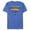 Royal Blue Heather, variant on Men's Superman Logo Retro Stripe Graphic Tee Athletic Heather Large