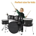 thumbnail image 4 of Senfot Drum Set for Musical Instruments, AD-300 Five Piece Drums with Bass Drum, Tom-Tom, Snare, Cymbals, Hi-Tone Drum, Sticks, Base Pedal and Stool, Beginner Set (Dark Black, 5-Piece), 4 of 7