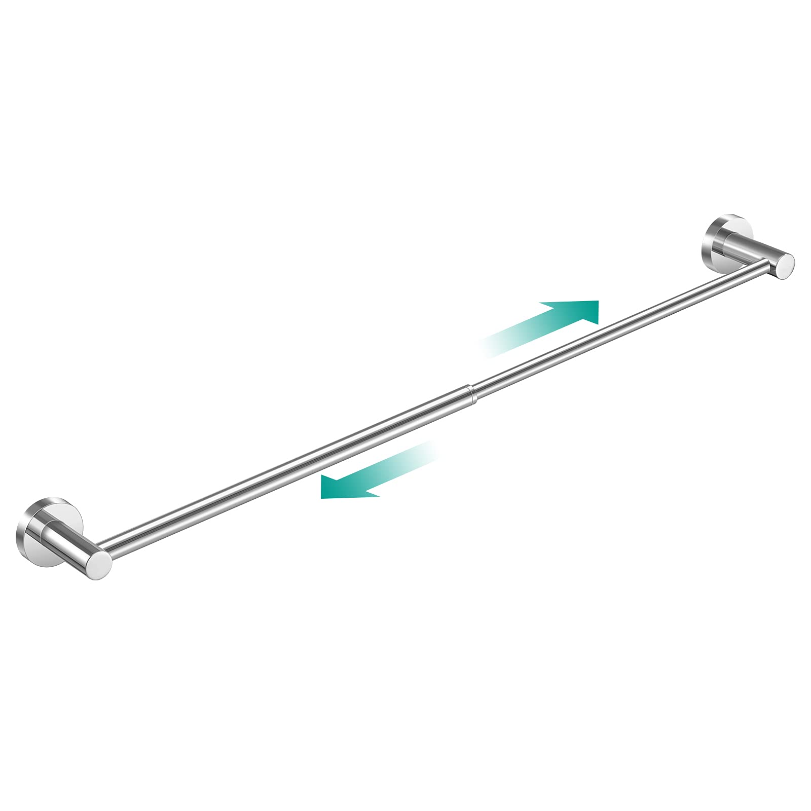 Adjustable Towel Bar 15 to 27.8 inch Stainless Steel Single Towel Bar