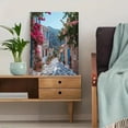 thumbnail image 5 of Mediterranean Village Street Decor Wall Art/Canvas Print，Suitable for Living Room，Bedroom，Bathroom，Office，Hallway Decoration, 5 of 8