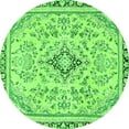 thumbnail image 1 of Ahgly Company Indoor Round Abstract Green Modern Area Rugs, 7' Round, 1 of 4