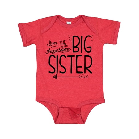 

Inktastic I m the Awesome Big Sister Gift Baby Girl Bodysuit