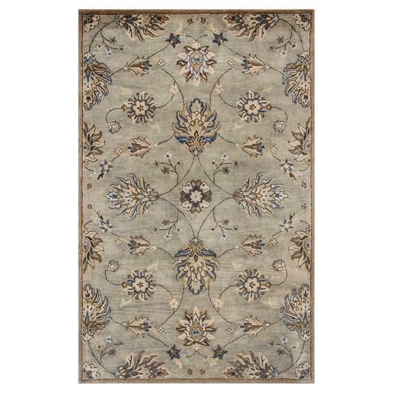 Kas Grey Allover Kashia Hand-Tufted 100% New Zealand Wool 9' x 13' - Area Rug