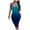 Blue, variant on Teissuly Women's Summer Print Sexy Tank Dress Sleeveless Basic Midi Club Dress