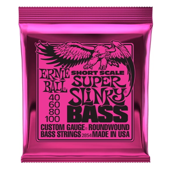 Cuerdas para bajo eléctrico Ernie Ball Short Scale Super Slinky