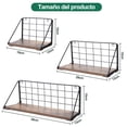 thumbnail image 2 of Juego de 3 Repisas Flotantes de Pared, Estantes Flotantes Estante de Pared, Estante de Almacenamiento Repisas para Baño Cocina Cuarto Estar Oficina Dormitorio, 2 of 7