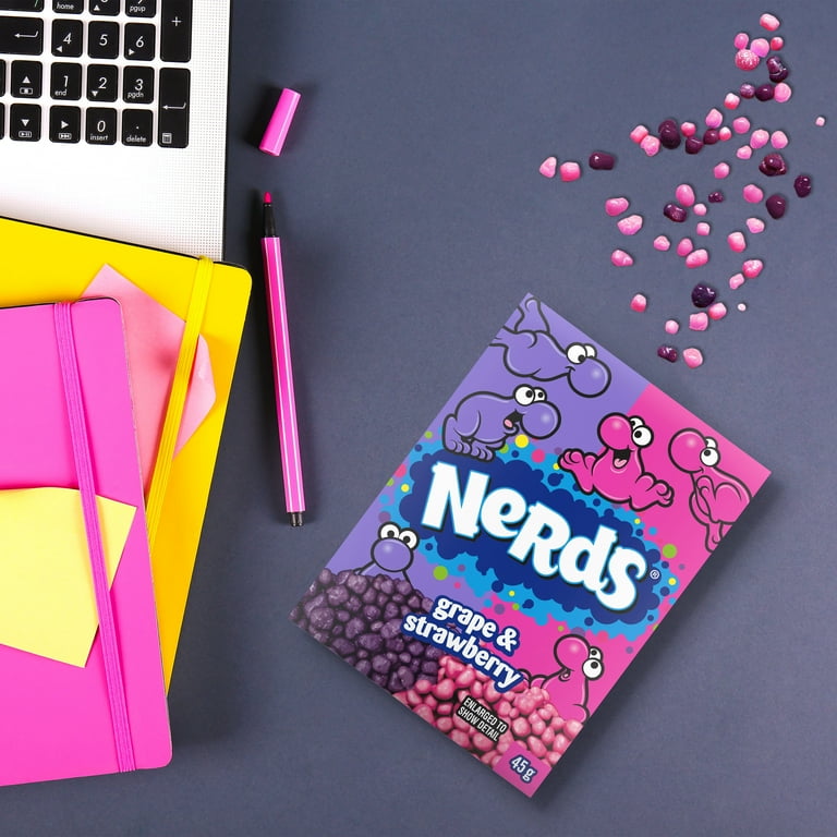 NERDS Grape & Strawberry Candy 1.65oz Box - Walmart.com