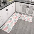 thumbnail image 3 of Kitchen Rugs and Mats Non Skid Washable Spring Flowers Floral Kitchen Mat and Rug Set,Floor Cushion Absorbent Rug,Rubber Backed Area Rugs for Kitchen Laundry, 3 of 7