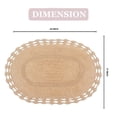 thumbnail image 2 of Home Weavers Hampton Crochet Bath Mat 100% Cotton Bathroom Rugs Set, Washable Rug, Extra Soft and Absorbent bath Rug, Kitchen Mat, Bath Mat Set, Bath Floor Mat Reversible, 17"x24" Rectangle, Linen, 2 of 4