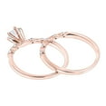 thumbnail image 2 of Ladies 14K Natural 0.7 Ctw Diamond Designer Engagement Ring Set For Her (Rose Gold Size 5.5), 2 of 3