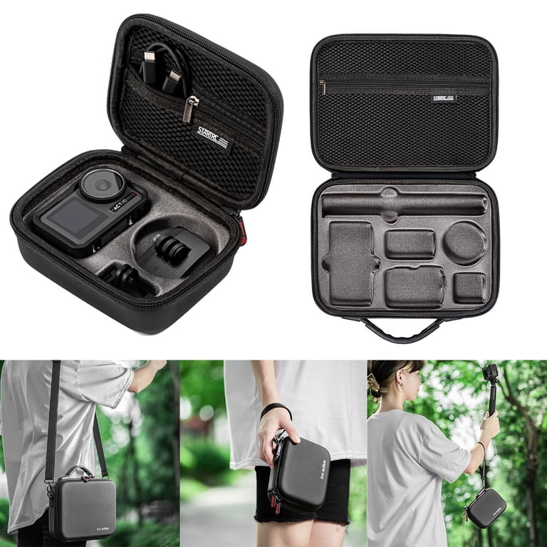 Waterproof Hard Carrying Case For DJI Osmo Action 3/4 Adventure Combo - Black Storage Bag