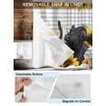 thumbnail image 5 of No Hook Shower Curtain with Snap-in Liner, Sunflower Cows Waterproof Fabric Bathroom Curtains, Farmhouse Floral Watercolor Botanical Plaid Bath Curtains & Mesh Top Window Stand Up Stall 36"x72", 5 of 9