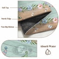 thumbnail image 6 of Easter Round Area Rug 4Ft Washable Circle Rugs for Bedroom Dining Room, Farmhouse Gnomes Rabbits Eggs Wooden Grain Non-Slip Carpet Floor Mats Indoor Outdoor Carpet Runner Aesthetic Home Decor, 6 of 8