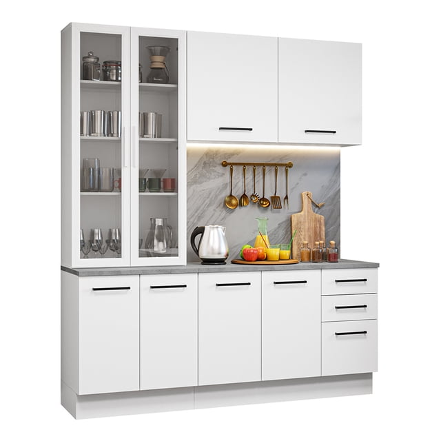 Cocina Integral Completa Armario de Vidrio Madesa Agata BC 01